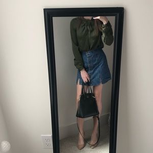 Banana Republic Green Blouse Size XS